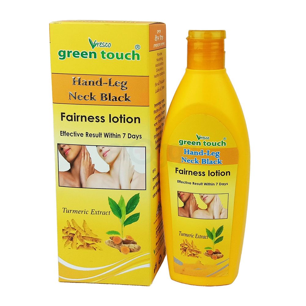 Freshco Green Touch Hand-Leg Neck Black Fairness Lotion (Turmeric) Black Out 200ml  