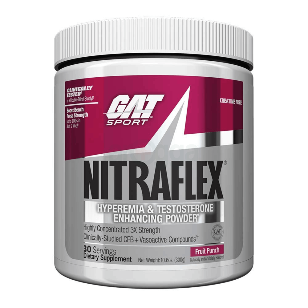 GAT Sport Nitraflex Pre-Workout, Fruit Punch, 30 Serving 300gm  