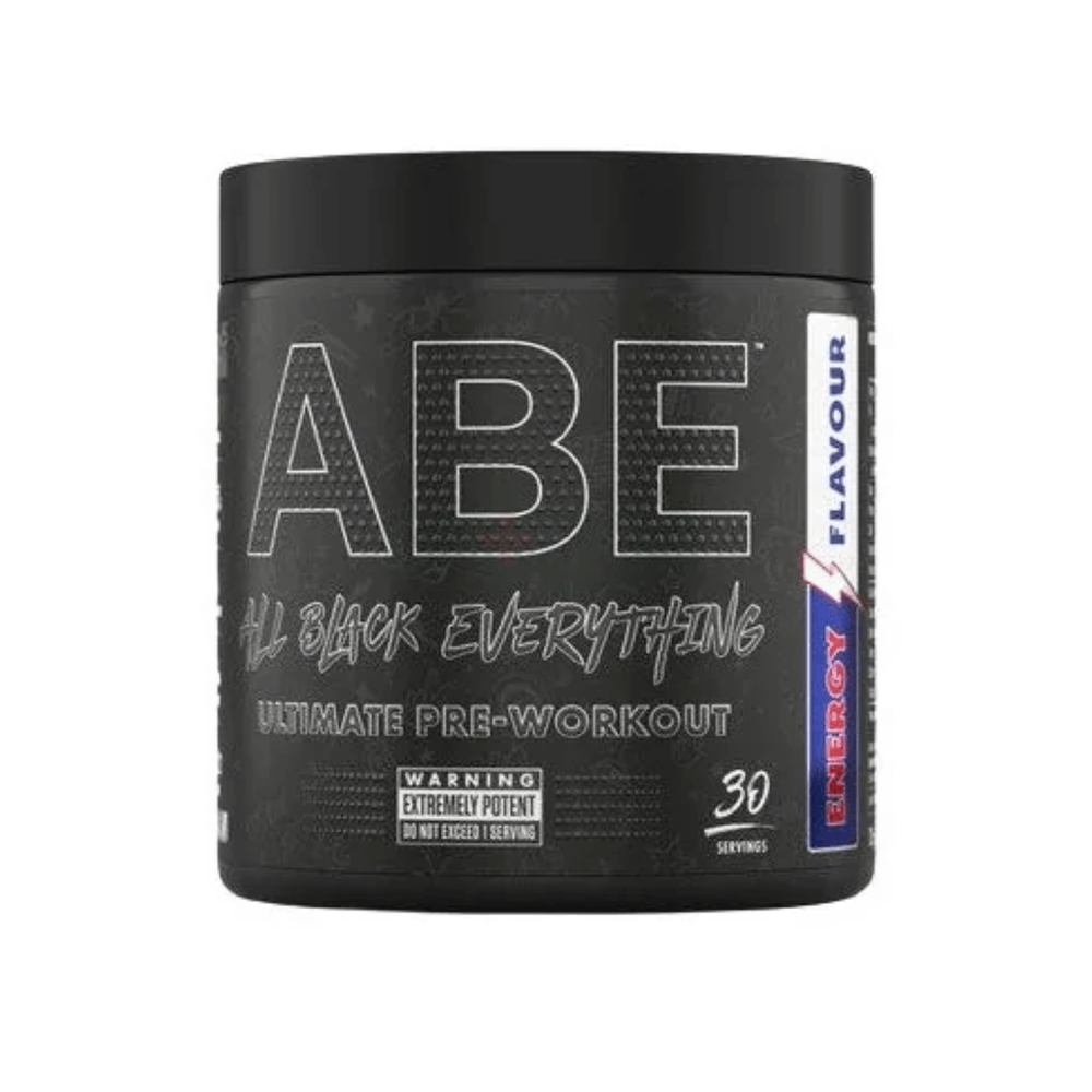 Applied Nutrition ABE Pre Workout - All Black Everything Pre Workout Powder, Energy & Physical Performance with Citrulline, Creatine, Beta Alanine (375g - 30 Servings) (Energy Flavour)  