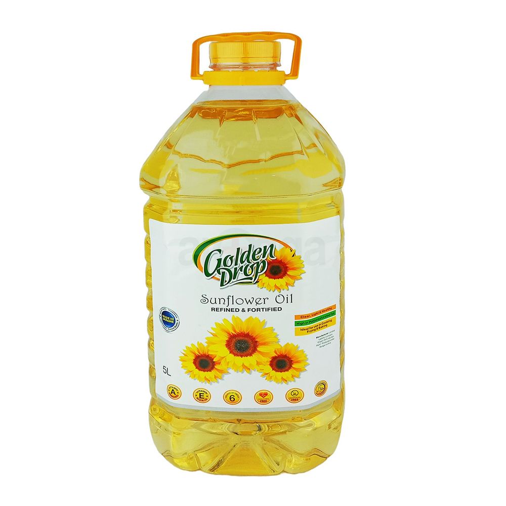 Golden Drop Sunflower Oil 5Litter  