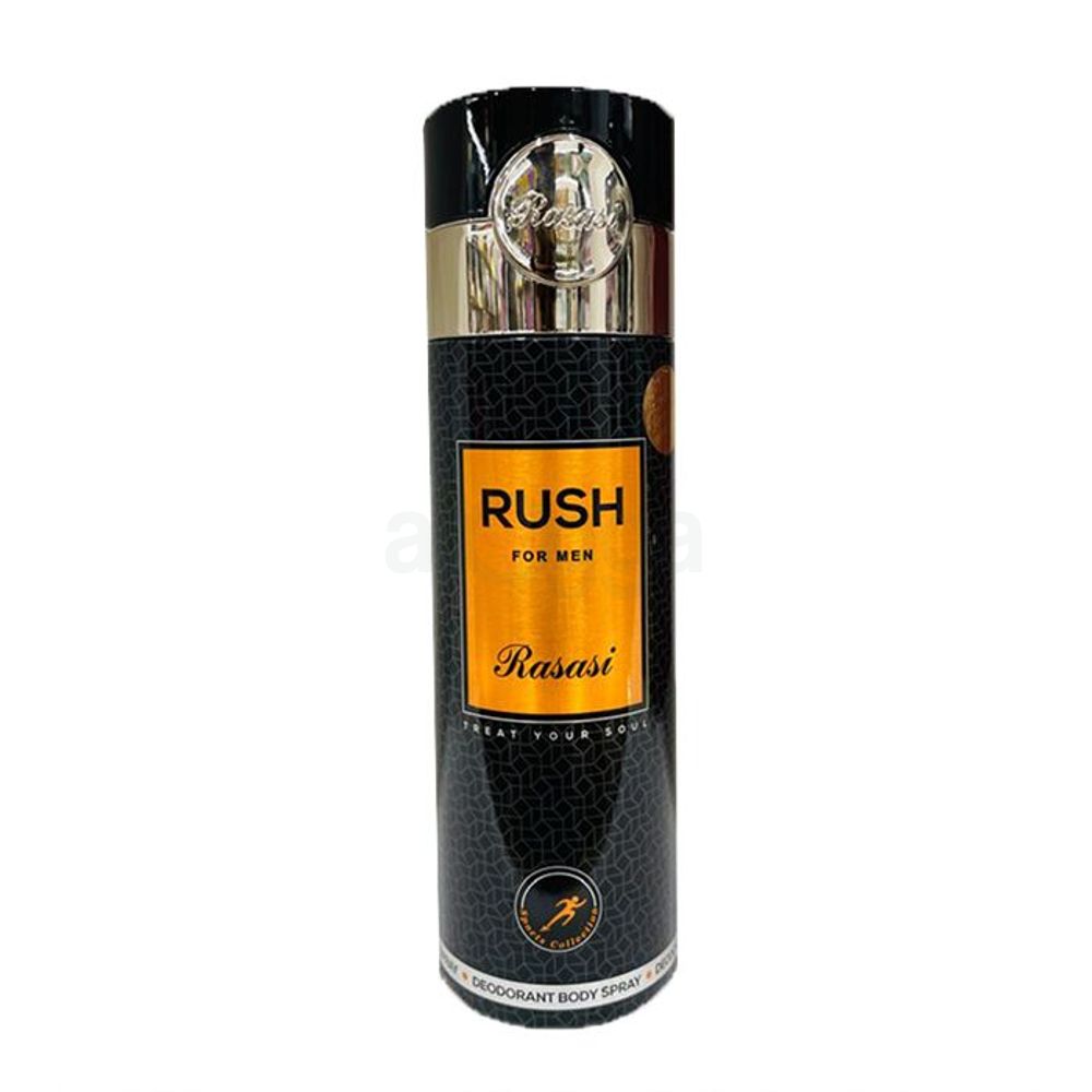 Rasasi Rush Deodorant Body Spray for Men (Sports Collection)  