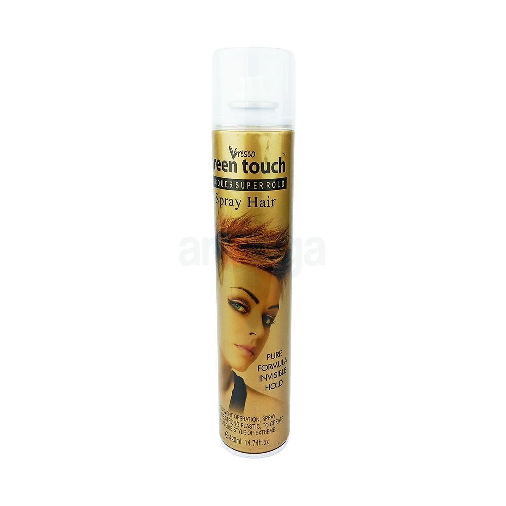 Freshco Green Touch Lacquersuperrold Spray Hair 420ml  