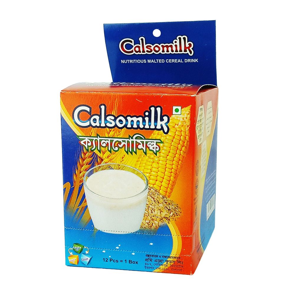 Prome Calsomilk Nutritious Malted Cereal Drink 12pcs Box  