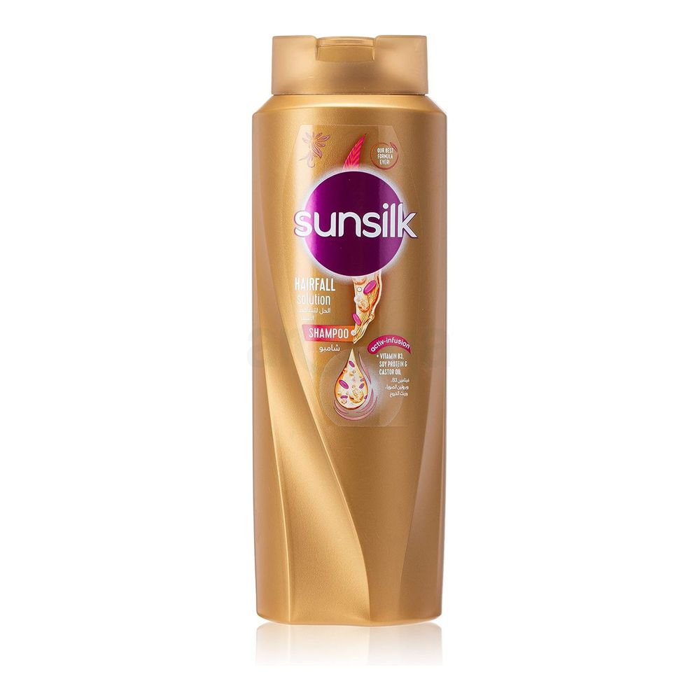 Sunsilk Hairfall Solution Shampoo  with Vitamin B3, Soy Protein & Castor Oil 700ml  