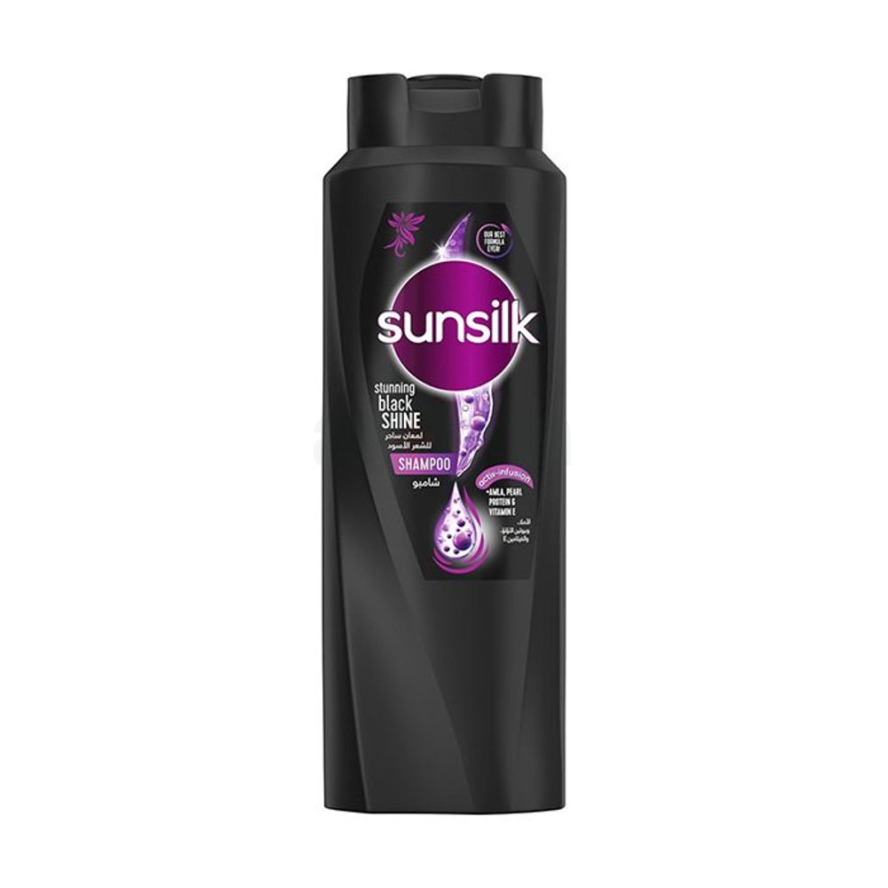 Sunsilk Stunning Black Shine Shampoo with Amla, Pearl, Protein & Vitamin E 700ml  