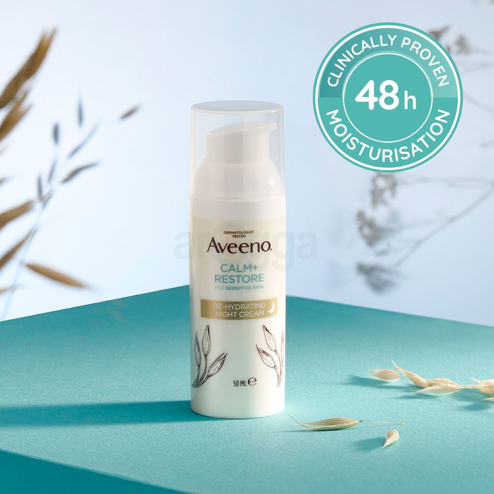 Aveeno Calm + Restore Re-Hydrating Night Cream for Sensitive Skin  