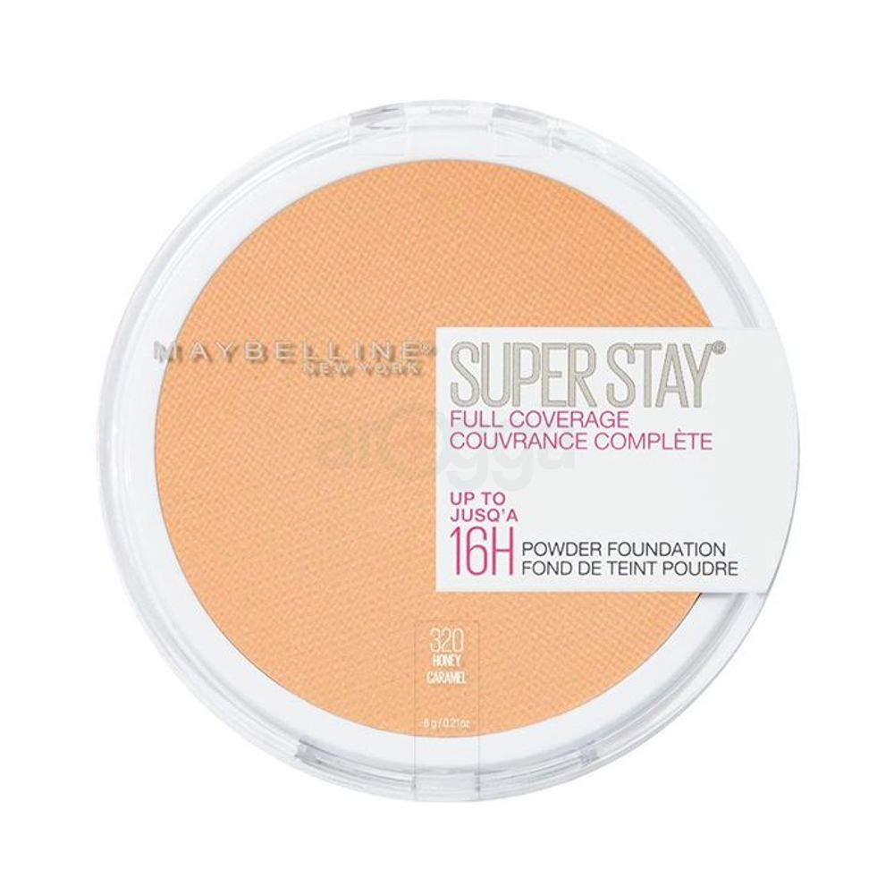 Maybelline New York Super Stay 16H Full Coverage Powder Foundation - 320 Honey Caramel  