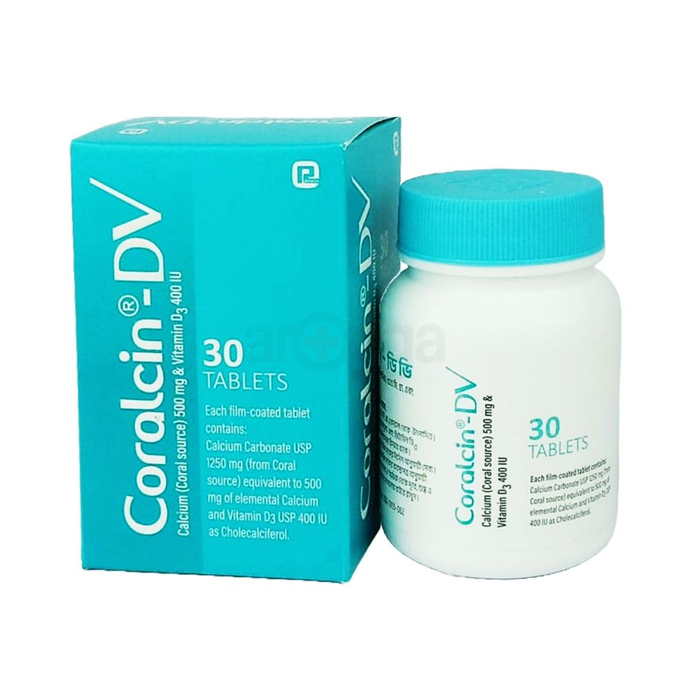 Coralcin-DV 500mg+400IU tablet