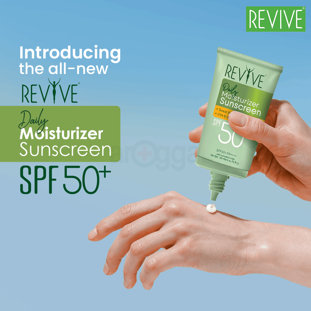 Revive Daily Moisturizer Sunscreen SPF 50+ Cream - 50g  