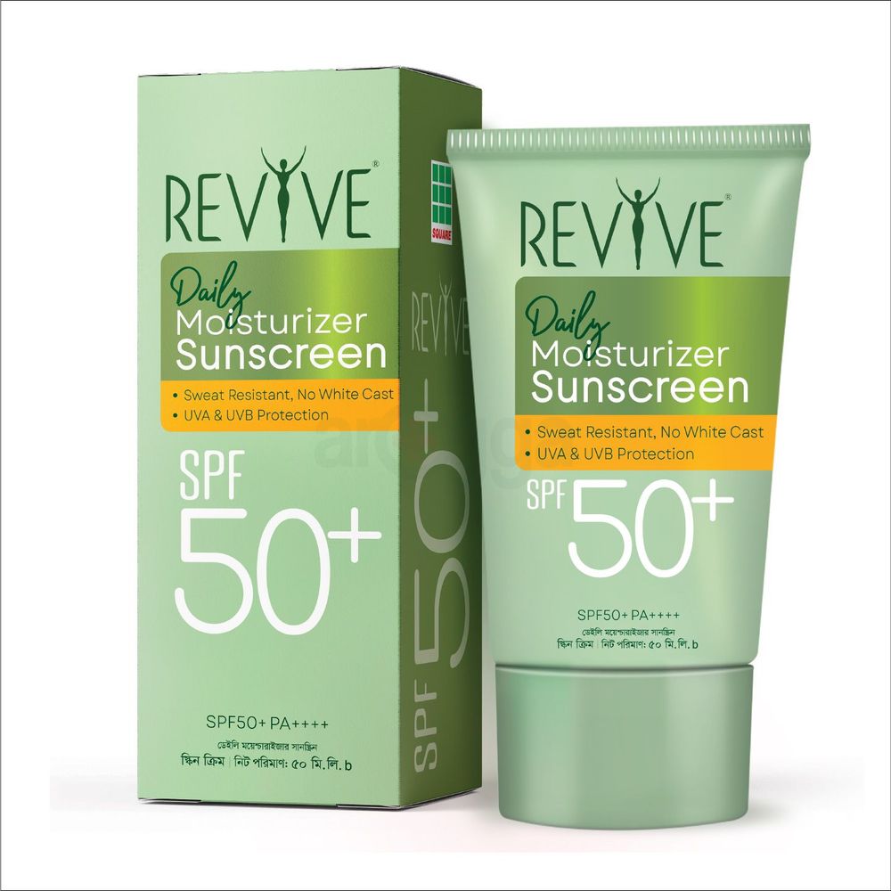 Revive Daily Moisturizer Sunscreen SPF 50+ Cream - 50g  