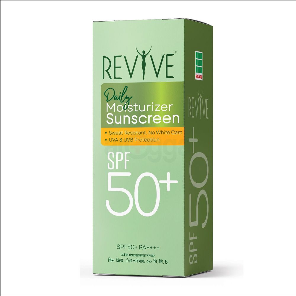 Revive Daily Moisturizer Sunscreen SPF 50+ Cream - 50g  