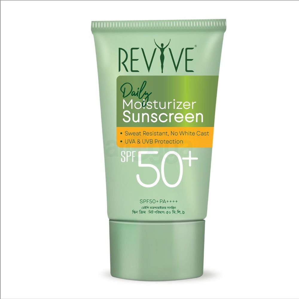 Revive Daily Moisturizer Sunscreen SPF 50+ Cream - 50g  