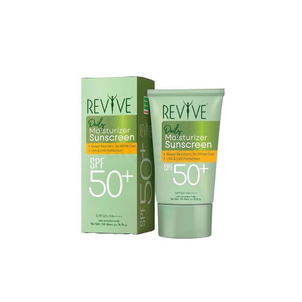 Revive Daily Moisturizer Sunscreen SPF 50+ Cream - 50g  