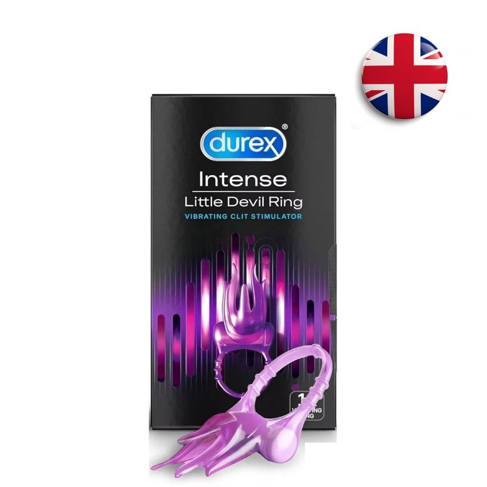Durex Play Intense Little Devil Ring Vibrating Waterproof Clitoris Stimulator For Women & Men - (Made In UK)  
