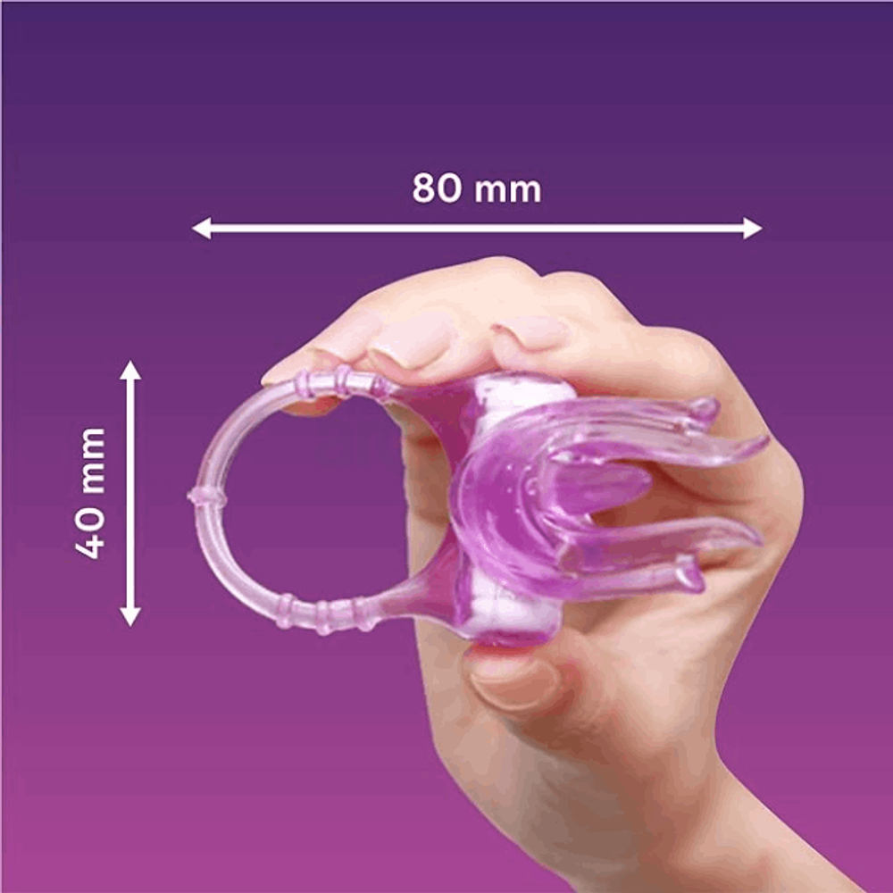 Durex Play Intense Little Devil Ring Vibrating Waterproof Clitoris Stimulator For Women & Men - (Made In UK)  