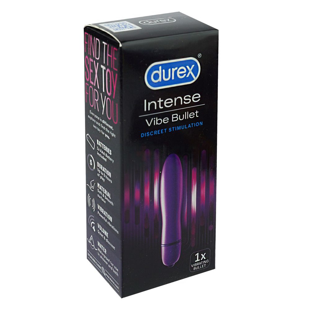 Durex Play Intense Vibe Bullet Vibrating - Sensual Stimulation Waterproof Vibrator For Women - (UK Variant)  