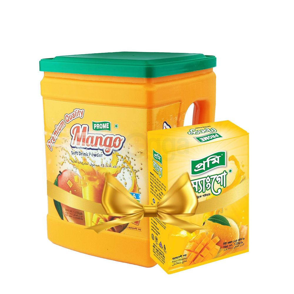 Prome Mango Powder Drinks combo 125gm free with 1.25kg pack  