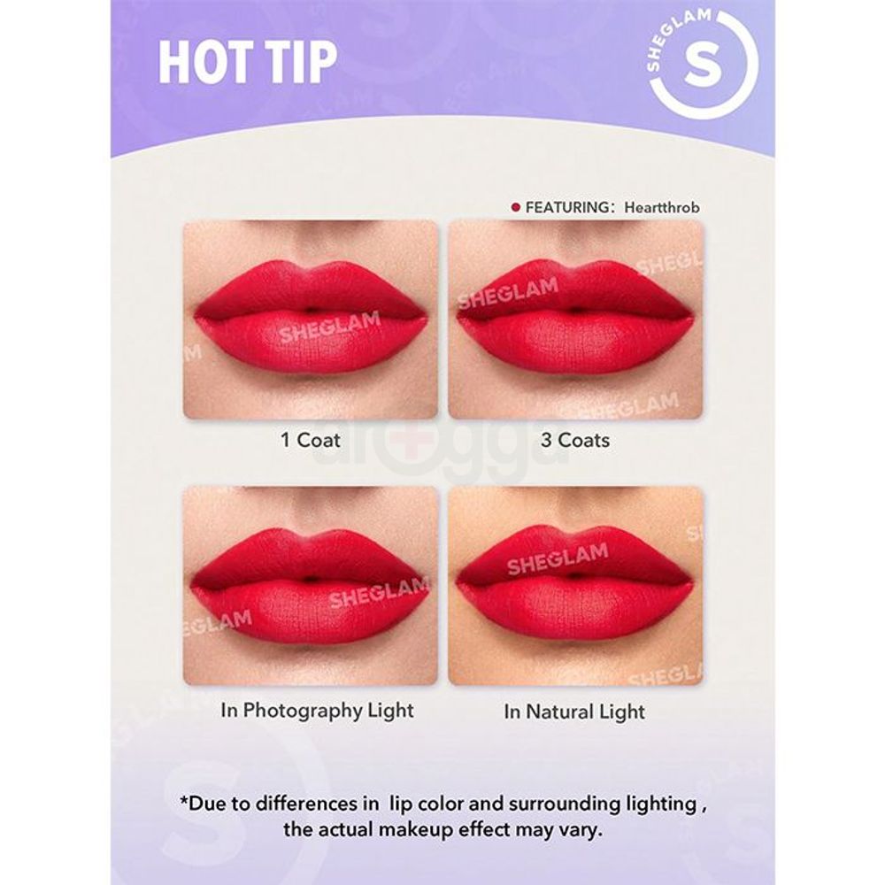 SHEGLAM Matte Allure Liquid Lipstick - Vineyard  