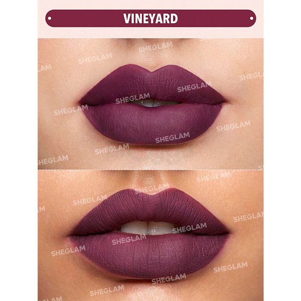 SHEGLAM Matte Allure Liquid Lipstick - Vineyard  