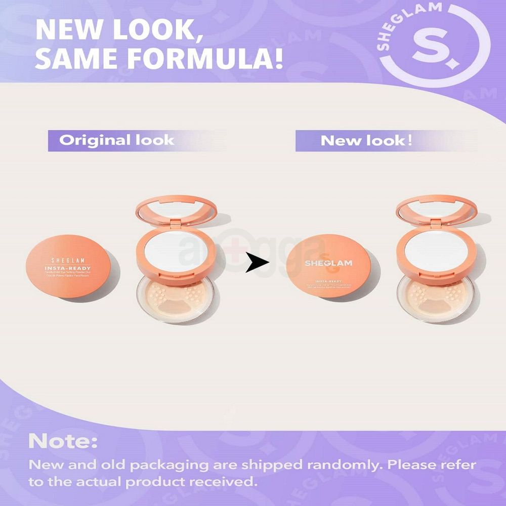 SHEGLAM Insta-Ready Face & Under Eye Setting Powder Duo- Natural Linen  