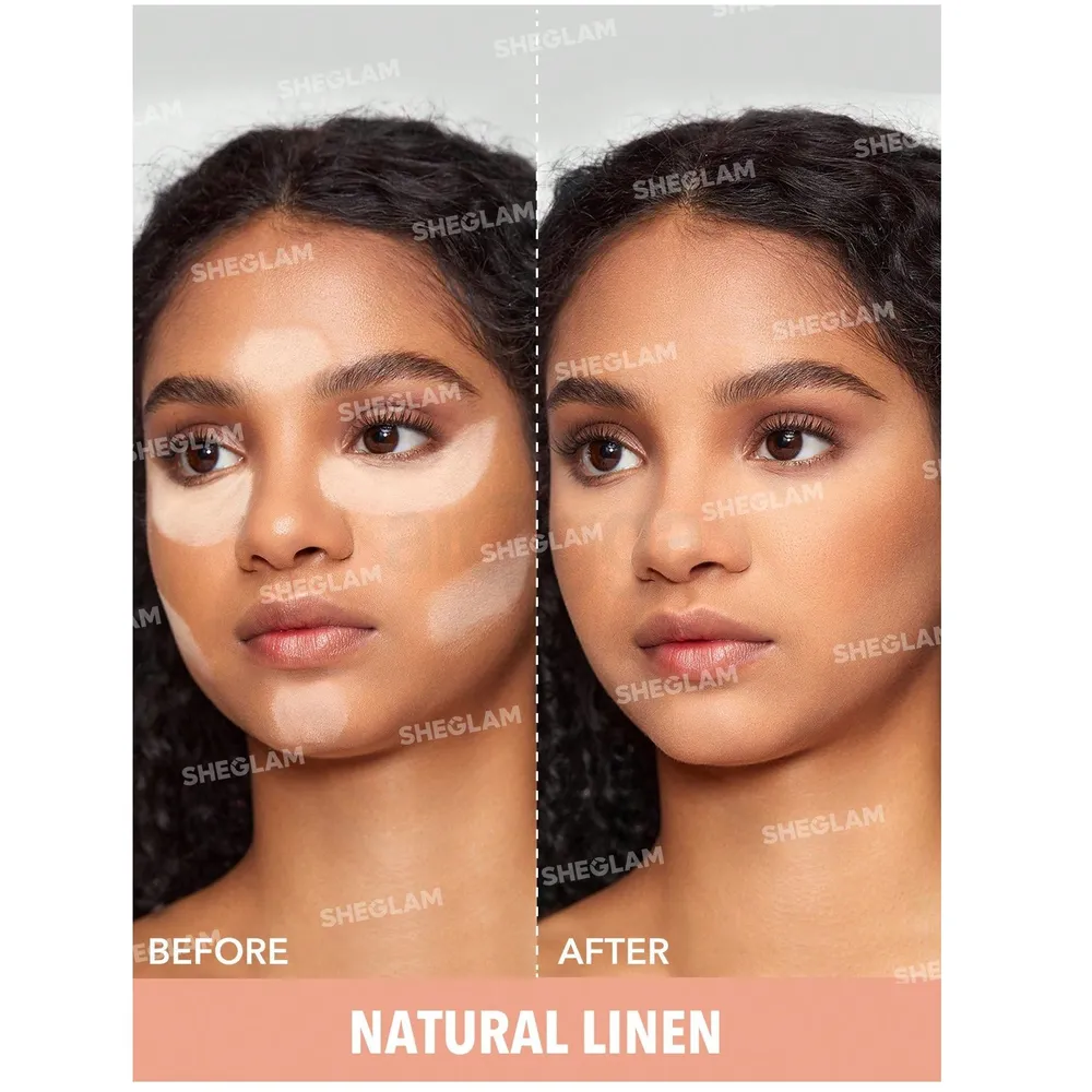 SHEGLAM Insta-Ready Face & Under Eye Setting Powder Duo- Natural Linen  