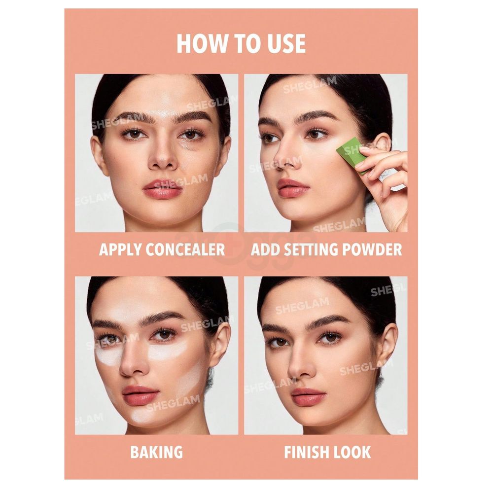 SHEGLAM Insta-Ready Face & Under Eye Setting Powder Duo- Natural Linen  