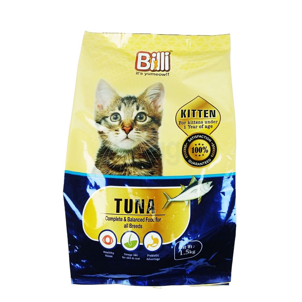 Billi Kitten Dry Cat Food Tuna 1.5KG  