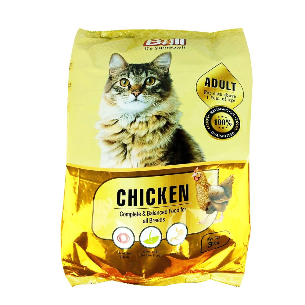 Billi Adult Dry Cat Food Chicken 3KG  
