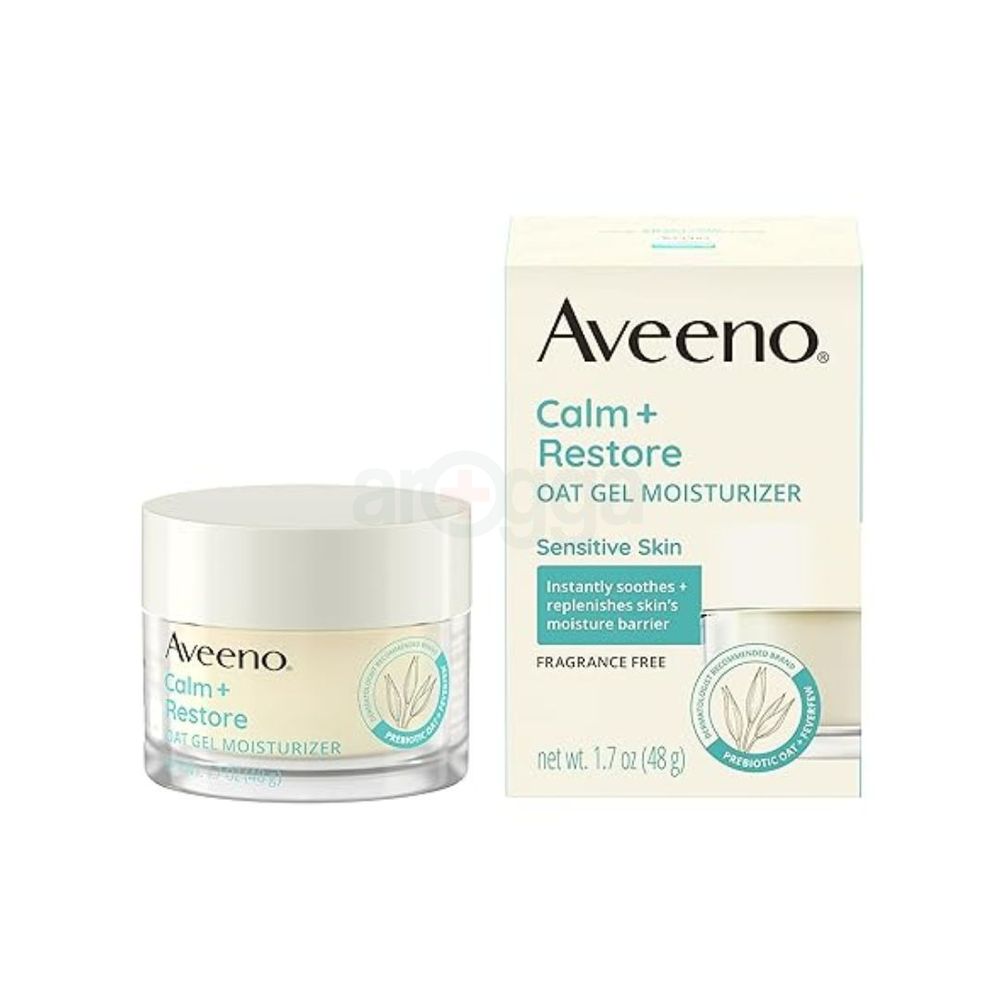 Aveeno Calm + Restore Oat Gel Moisturiser for Sensitive Skin 50ml  