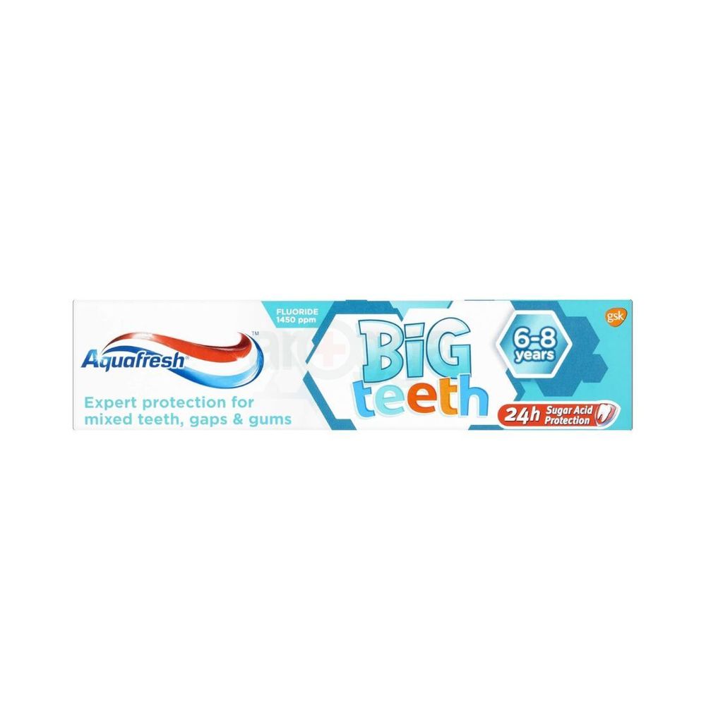 Aquafresh Mild Mint Big Teeth Toothpaste (6-8 Years) 50ml  
