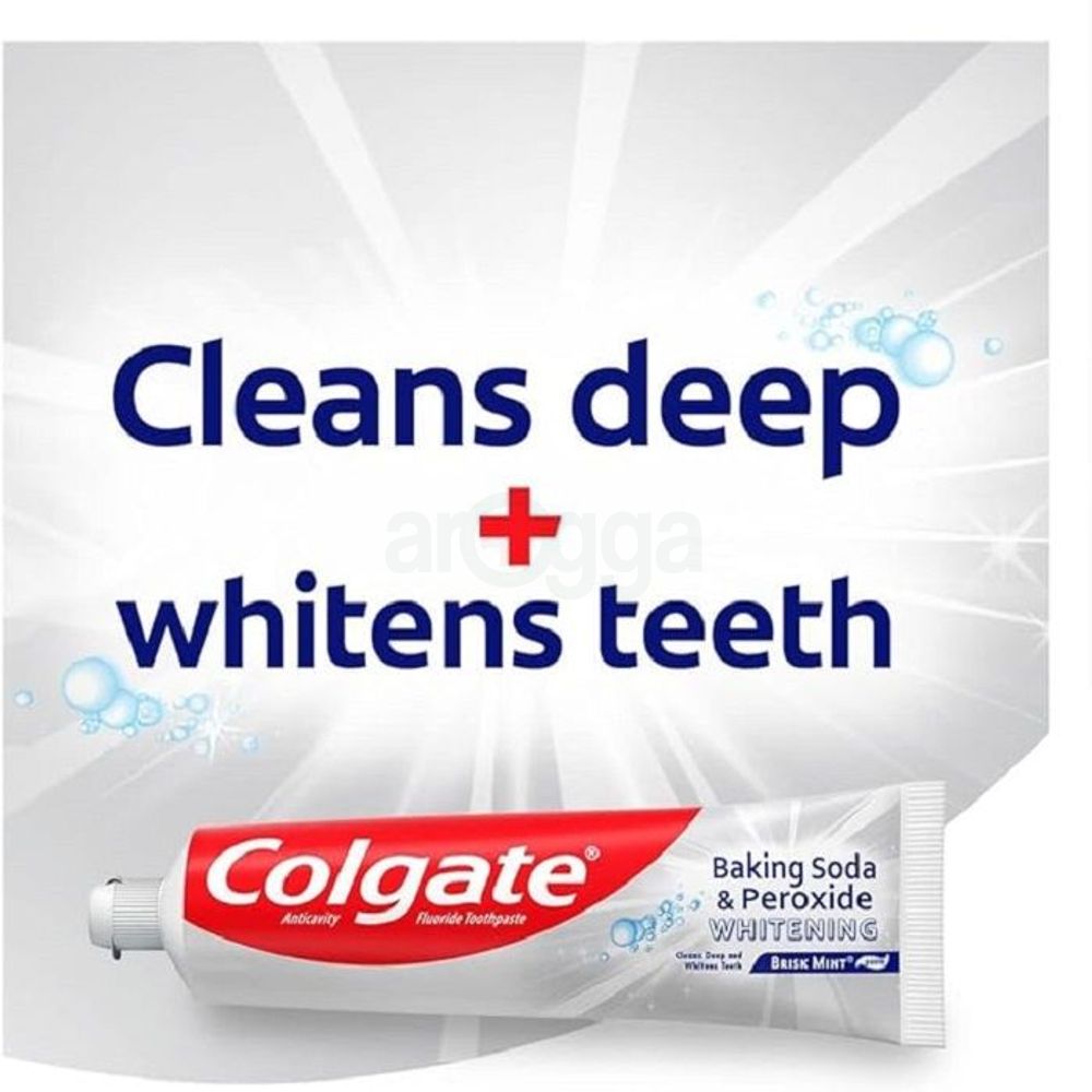 Colgate Briskt Mint Whitening Toothpaste with Baking Soda & Peroxide 226g  