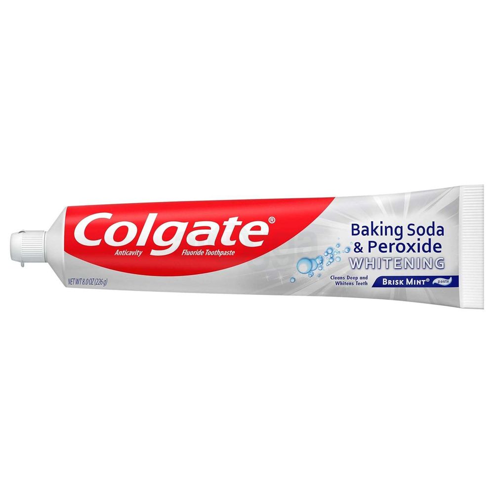 Colgate Briskt Mint Whitening Toothpaste with Baking Soda & Peroxide 226g  