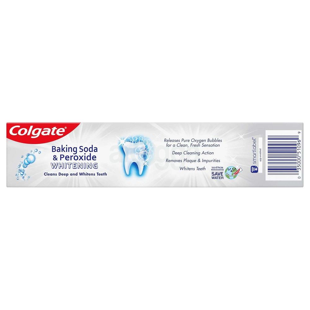 Colgate Briskt Mint Whitening Toothpaste with Baking Soda & Peroxide 226g  