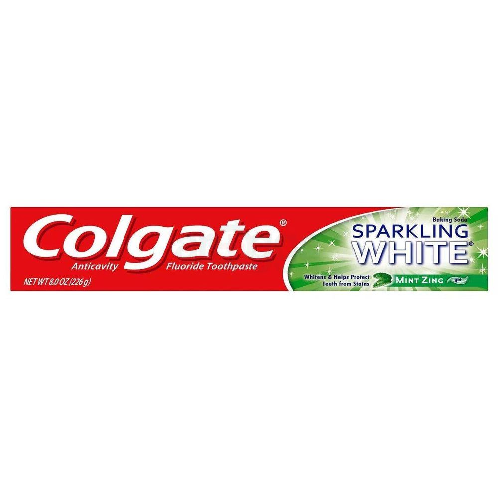 Colgate Sparkling White Mint Zing Toothpaste with Baking Soda 226g  