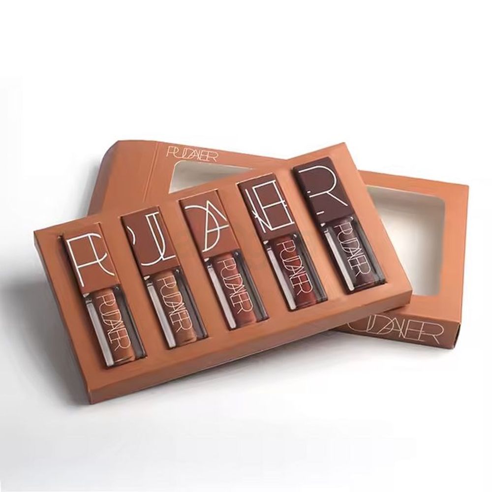 Pudaier 5 Pure Color Liquid Matte Lipstick Set (P1202)  
