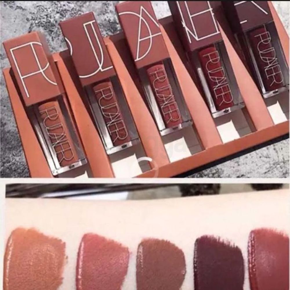 Pudaier 5 Pure Color Liquid Matte Lipstick Set (P1202)  