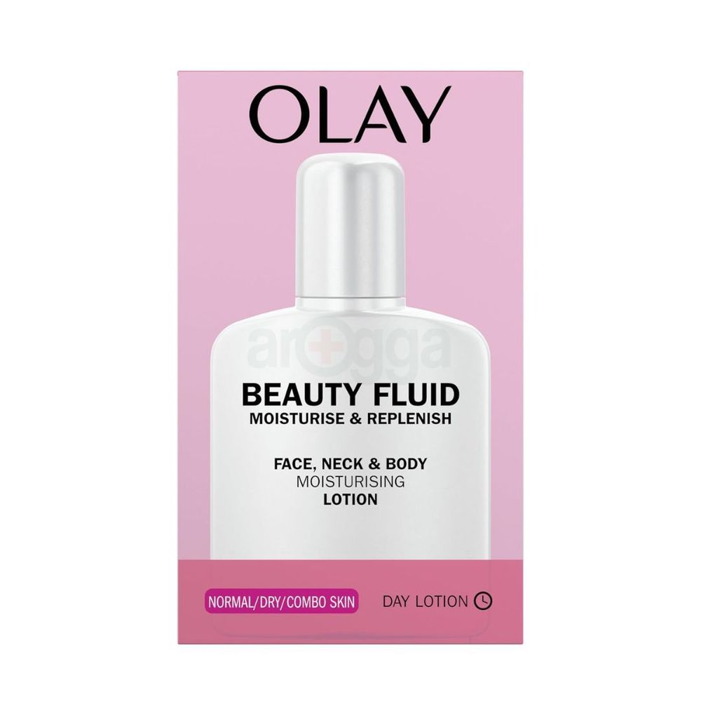 Olay Face, Neck & Body Beauty Fluid Moisture & Replenish Lotion for Normal, Dry and Combination Skin 200ml  