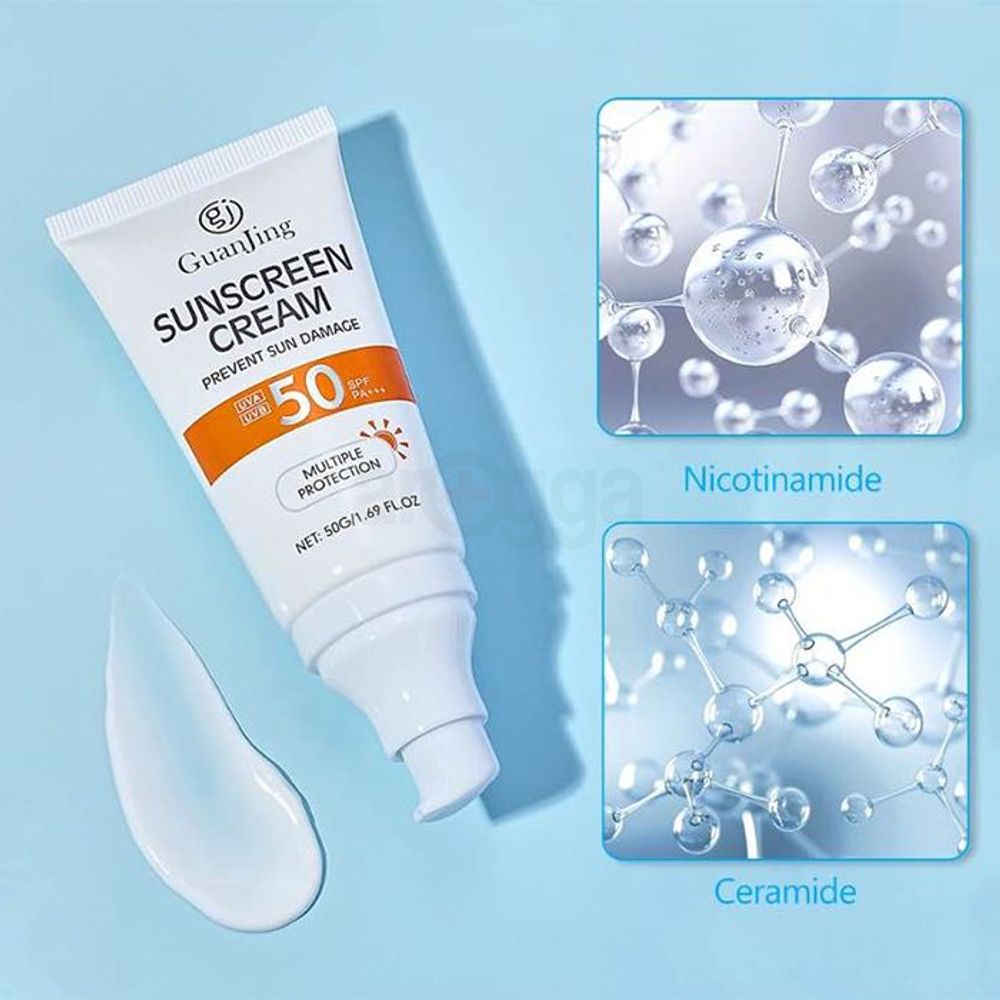 GuanJing Moisturizing, Refreshing & Non-Sticky Sunscreen Cream  