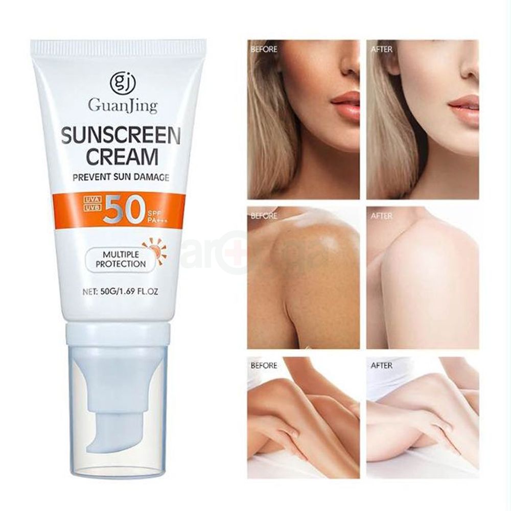 GuanJing Moisturizing, Refreshing & Non-Sticky Sunscreen Cream  