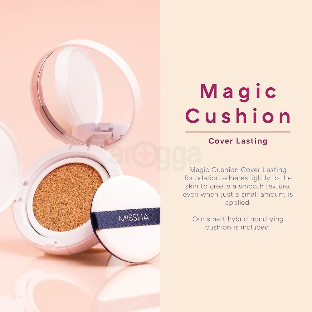 Missha Magic Cushion Cover Lasting Foundation with SPF 50 PA+++ (Shade- N23)  