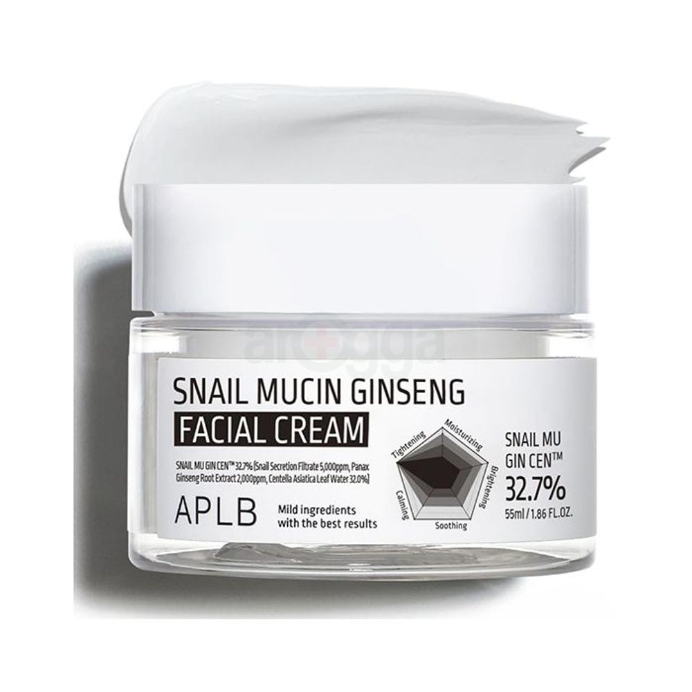 APLB 32.7% Snail Mucin Ginseng Facial Cream  