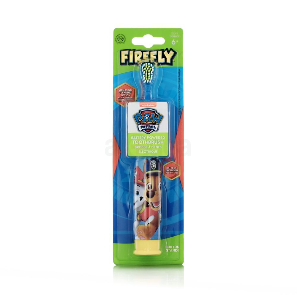 Firefly Raw Patrol Styled Battery Powered Toothbrush with Soft Douce for 6+ Kids  