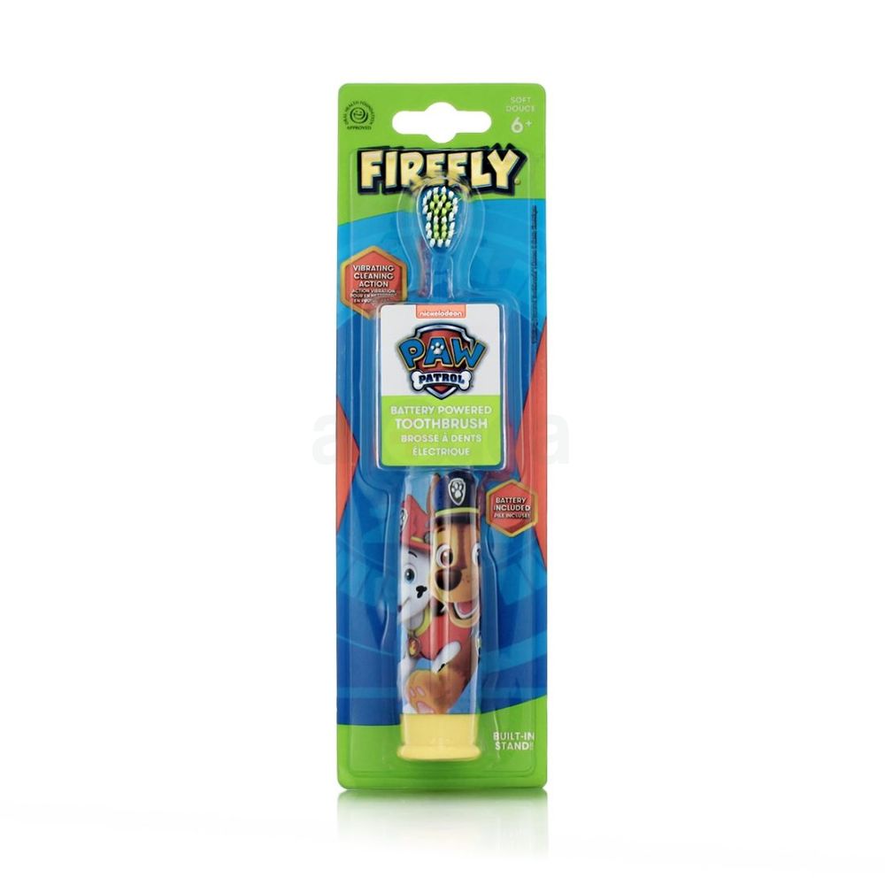 Firefly Raw Patrol Styled Battery Powered Toothbrush with Soft Douce for 6+ Kids  
