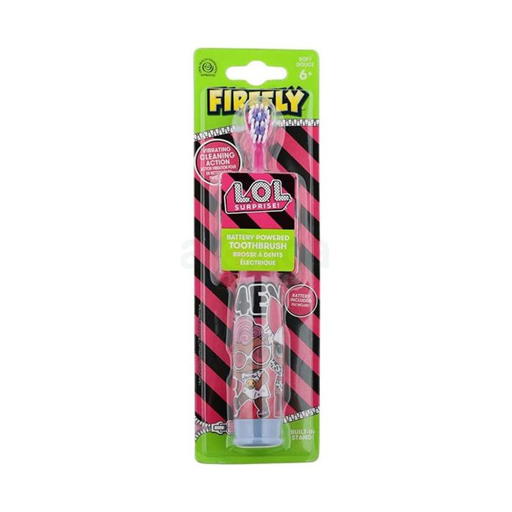 Firefly LOL Surprise Styled Battery Powered Toothbrush with Soft Douce for 6+ Kids  