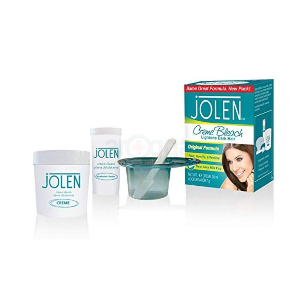 Jolen Creme Bleach for Lighting Dark Hair Original Formula 30ml  