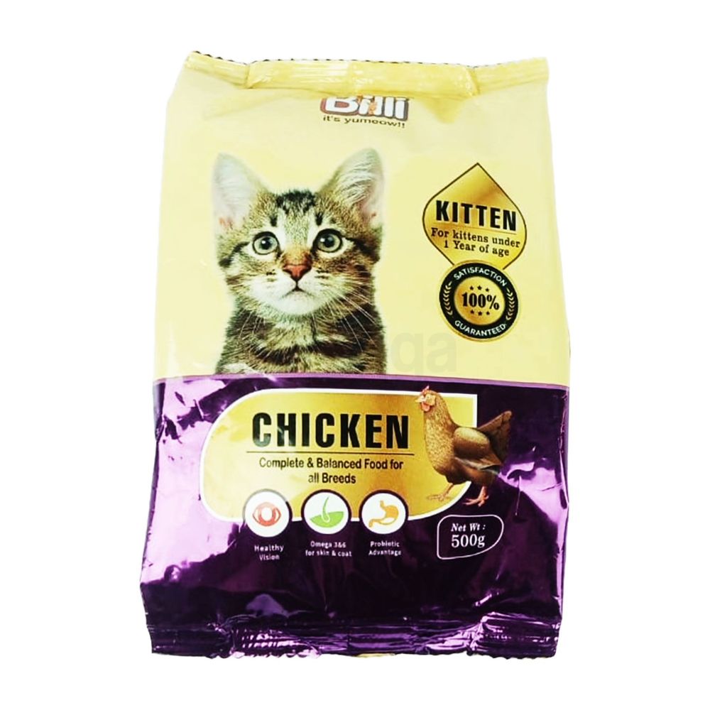 Billi Kitten Dry Cat Food Chicken 500gm  
