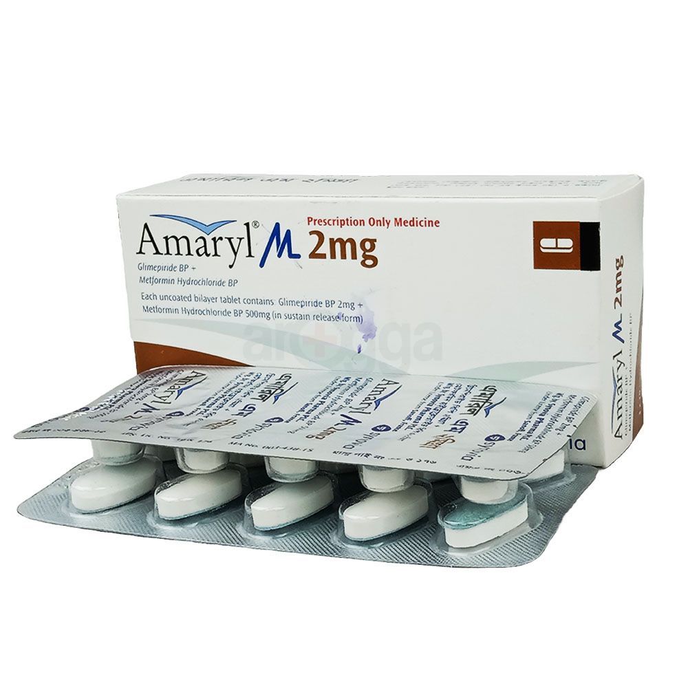 Amaryl M 2mg+500mg Tablet