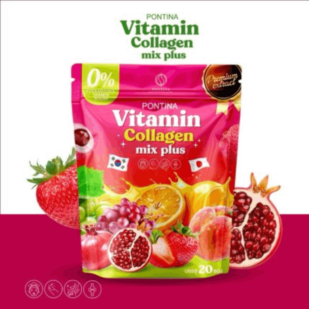 Pontina Vitamin Collagen Mix Plus Dietary Supplement 200gm  