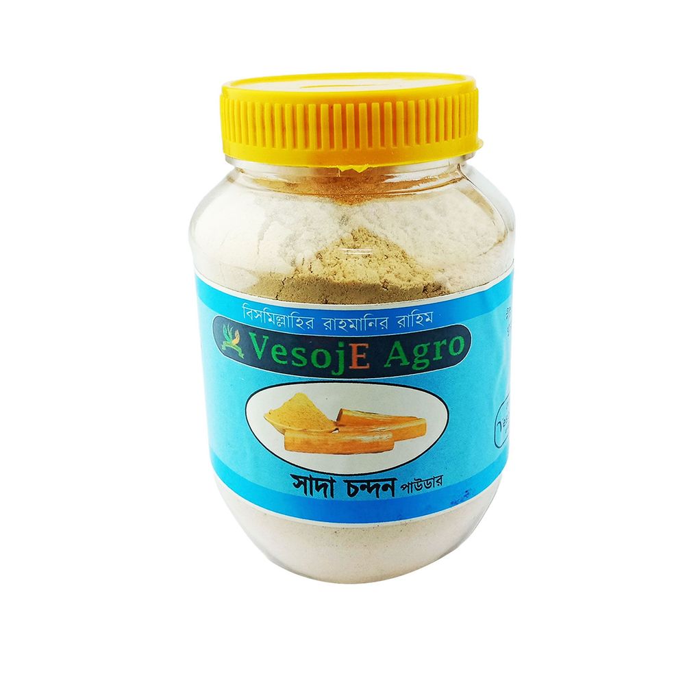 White Sandalwood (Chandan) Powder (সাদা চন্দন গুড়া (Vesoje) 100gm  