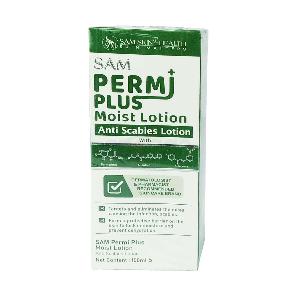 Sam Permi Plus Moist  Anti Scabies Lotion 100ml  